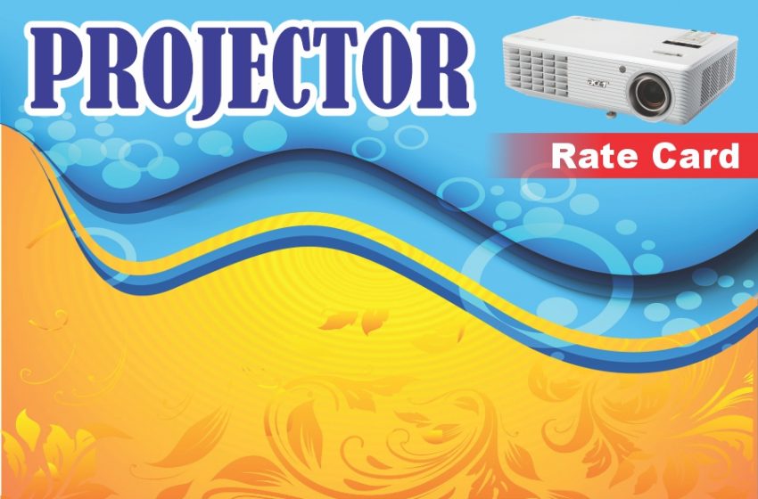  Projector Rate Card