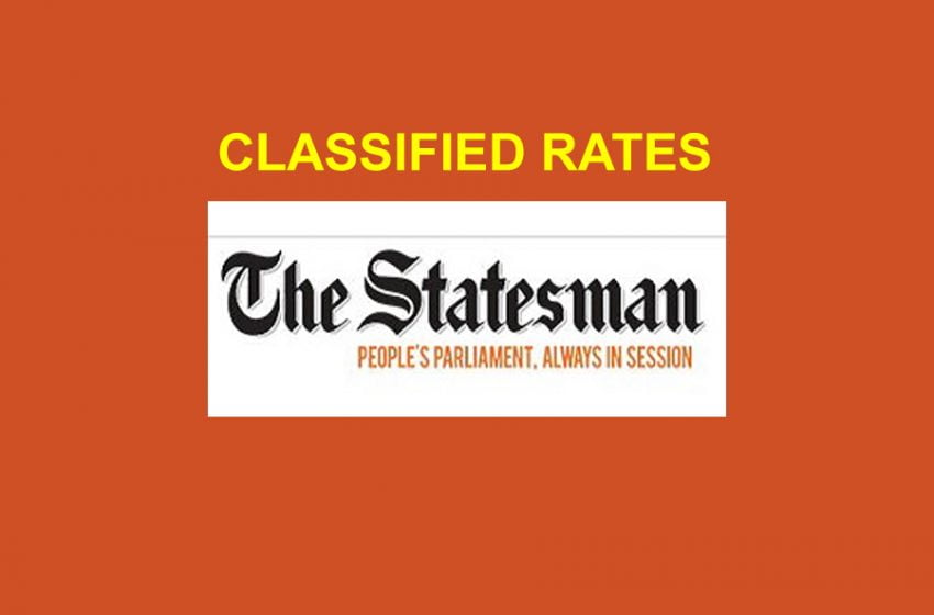  The Statesman & Dainik Statesman Rate Card